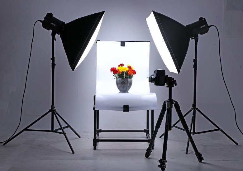 Lyssetting i portrettstudio
